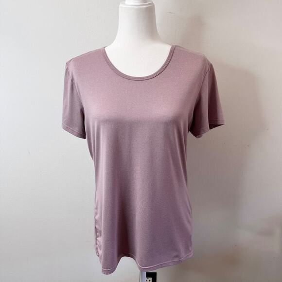 32 Degrees Women's Cool Athletic Tee Sz L Purple Short Sleeve Scoop Neck Stretch - Picture 2 of 8